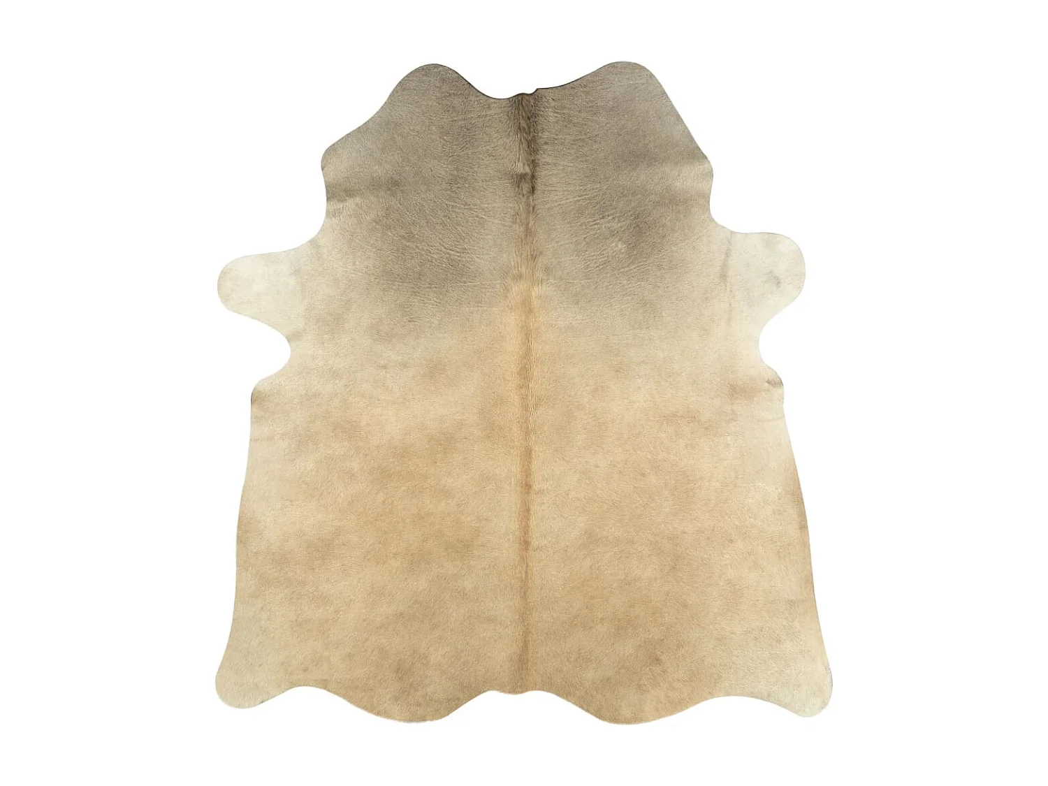 Tapis en peau de vache véritable 150 x 170 cm Beige QBH63321