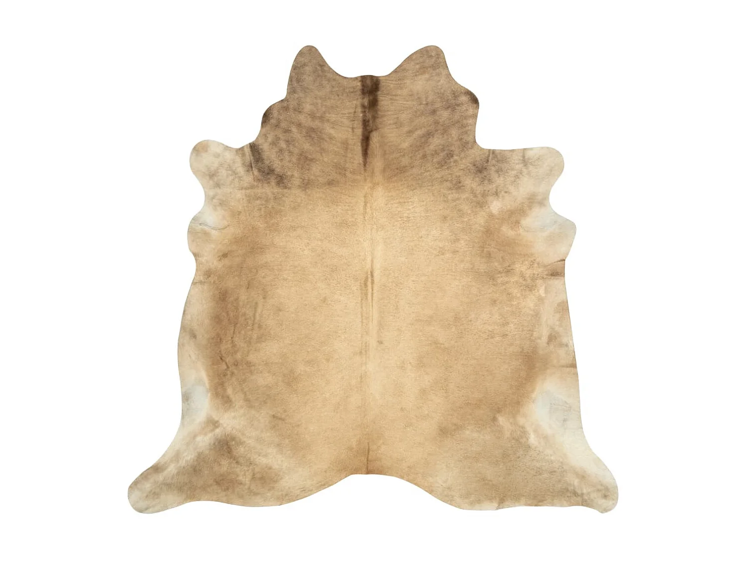 Tapete em pele de vaca genuína 150x170 cm bege PT750540