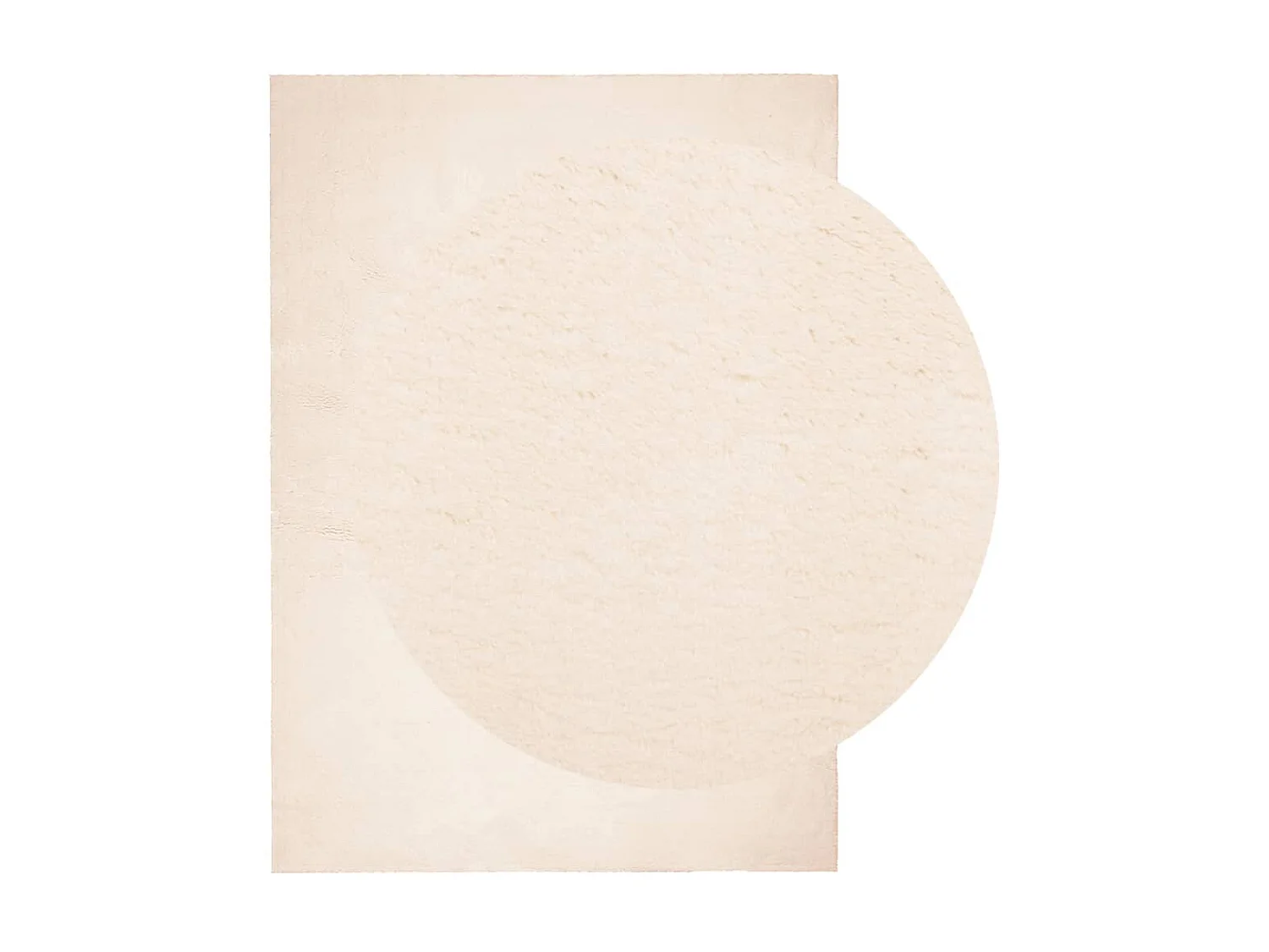 Tapis HUARTE à poils courts doux et lavable beige 120x170 cm QBH92258