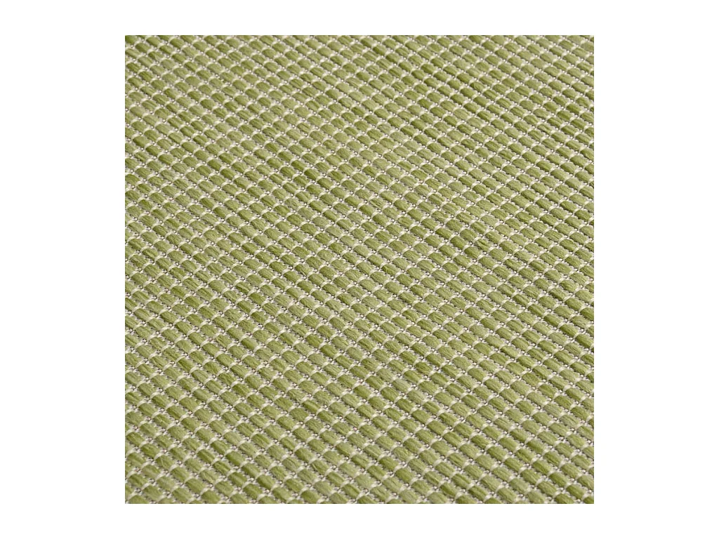 Alfombra de exterior de tejido plano verde 140x200 cm ES25014