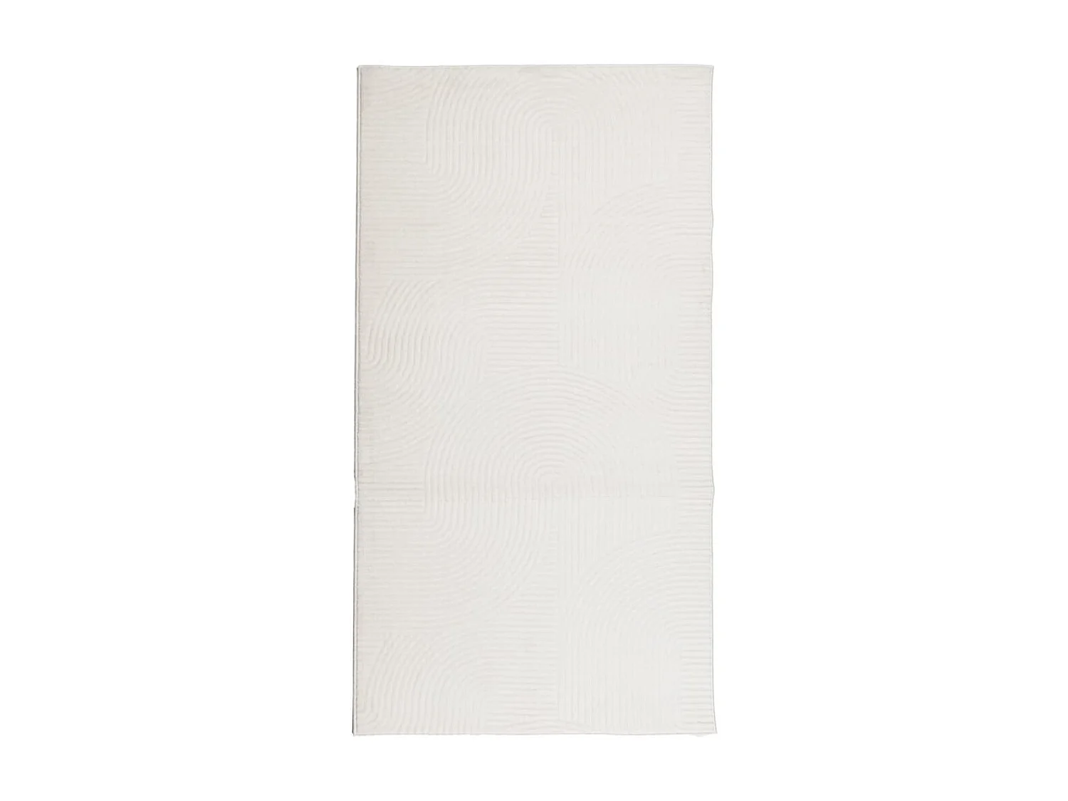 Tapis IZA poils courts style scandinave crème 80x150 cm QBH70838