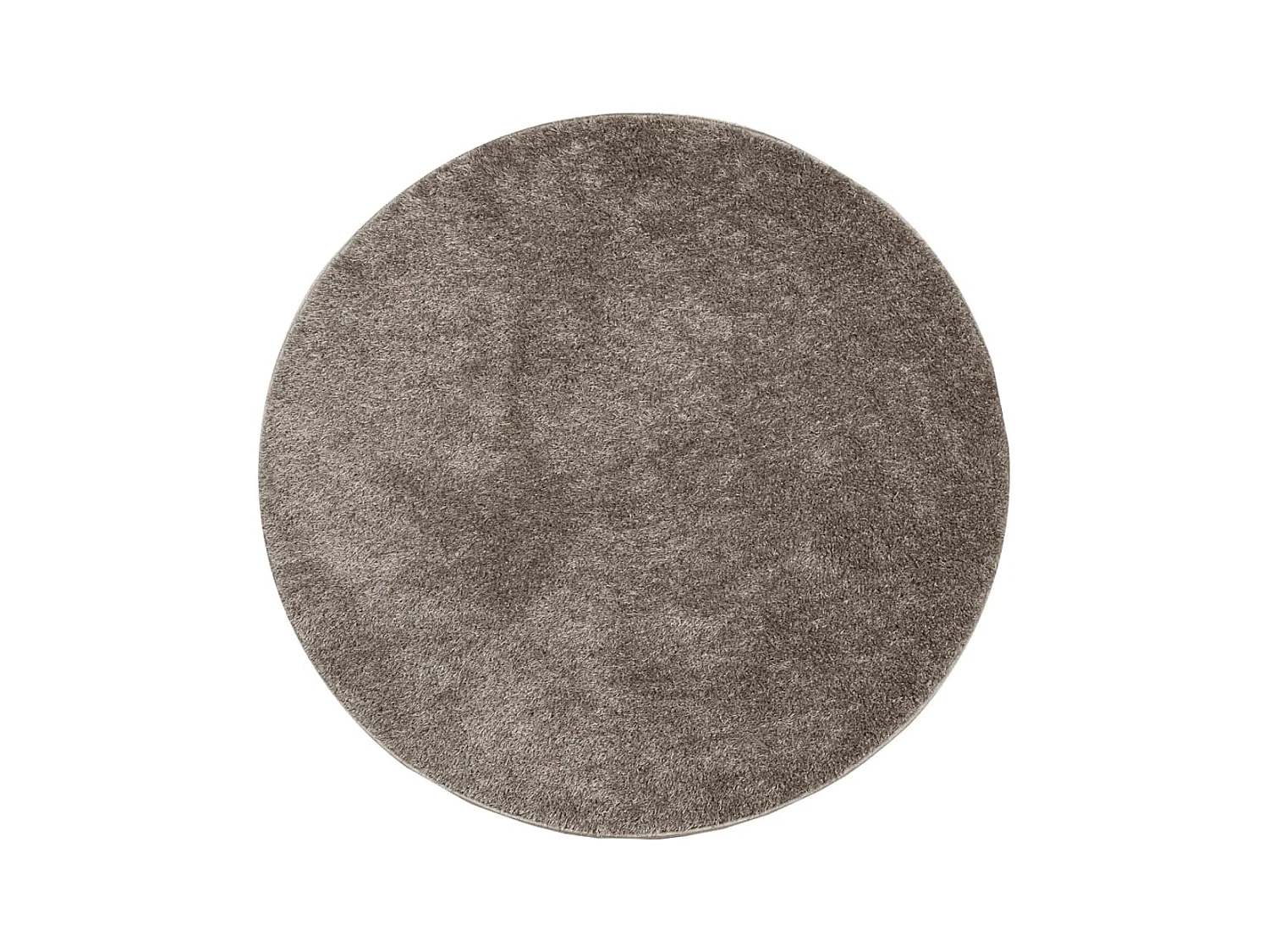 Alfombra pelo largo aspecto brillante ISTAN gris Ø 80 cm ES60106