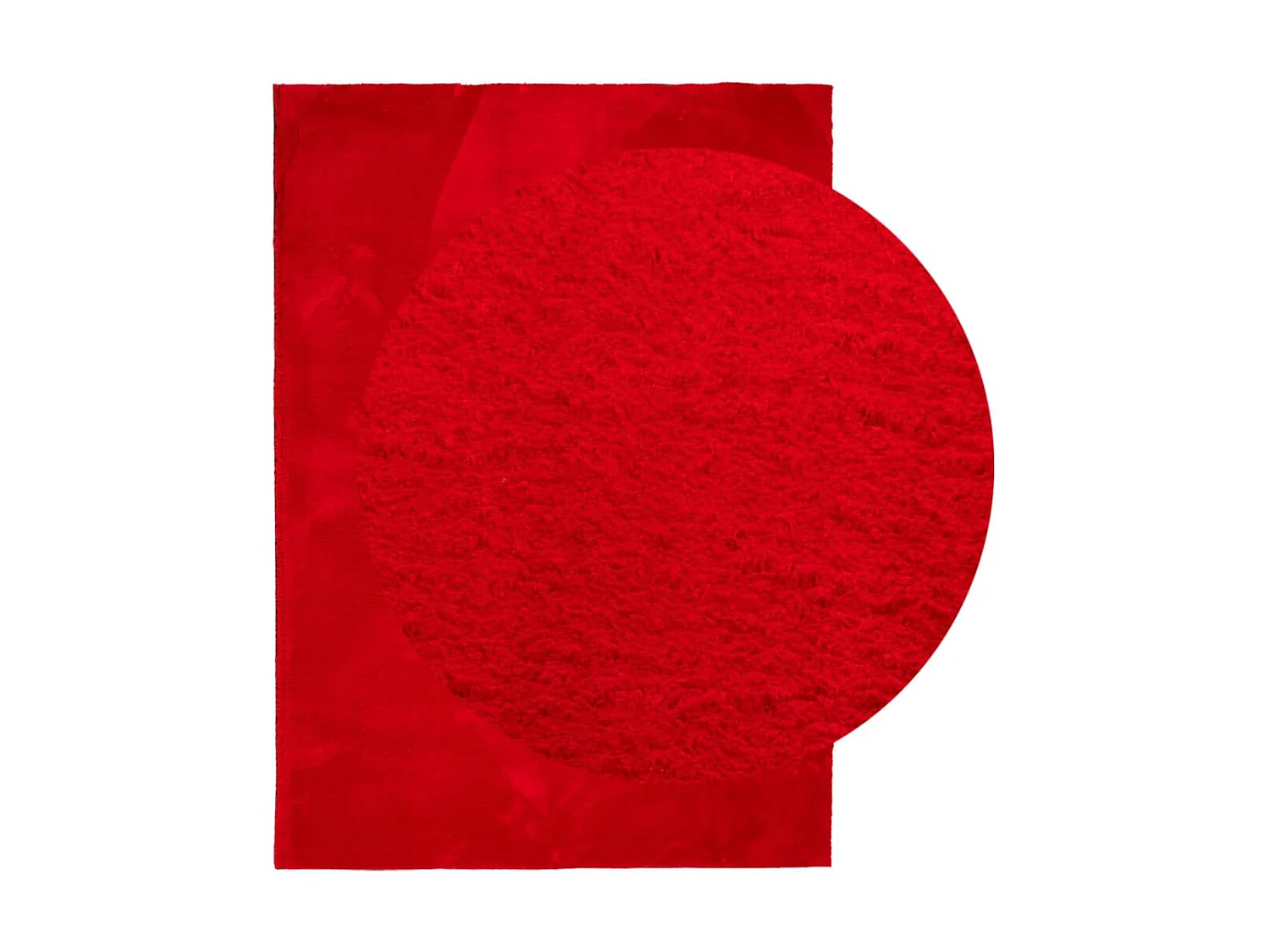 Tapis HUARTE à poils courts doux et lavable rouge 200x280 cm QBH56653
