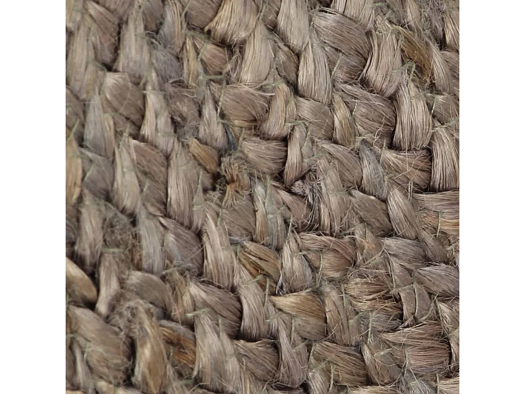 Tapis fait à la main Jute Rond 210 cm Gris QBH93331
