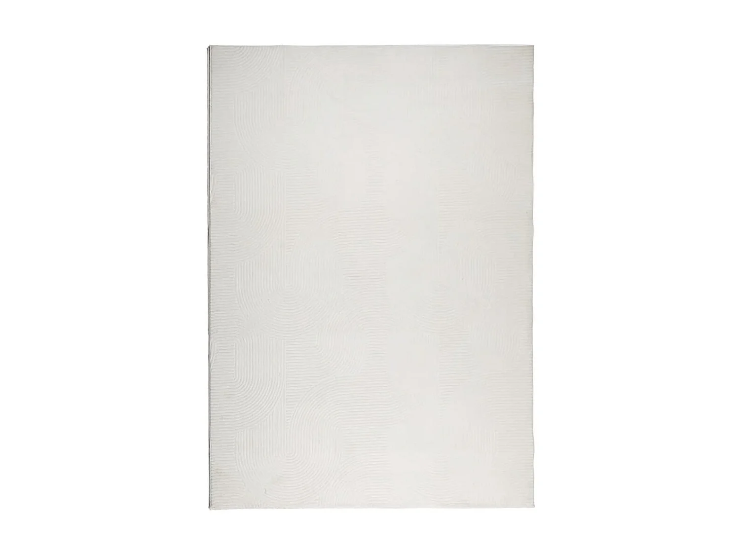 Tapis IZA poils courts style scandinave crème 160x230 cm QBH11487