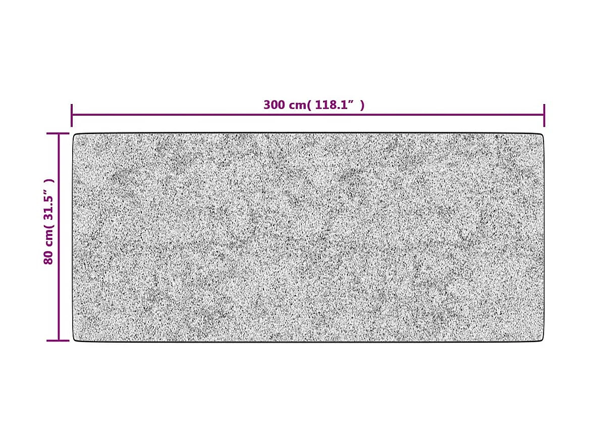 Tapis lavable antidérapant 80x300 cm Multicolore QBH78522