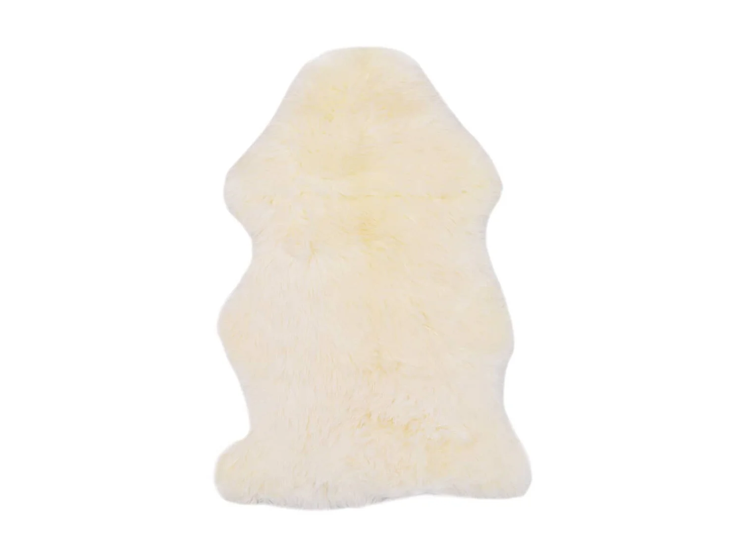 Tapis en peau de mouton 60 x 90 cm Blanc QBH39288