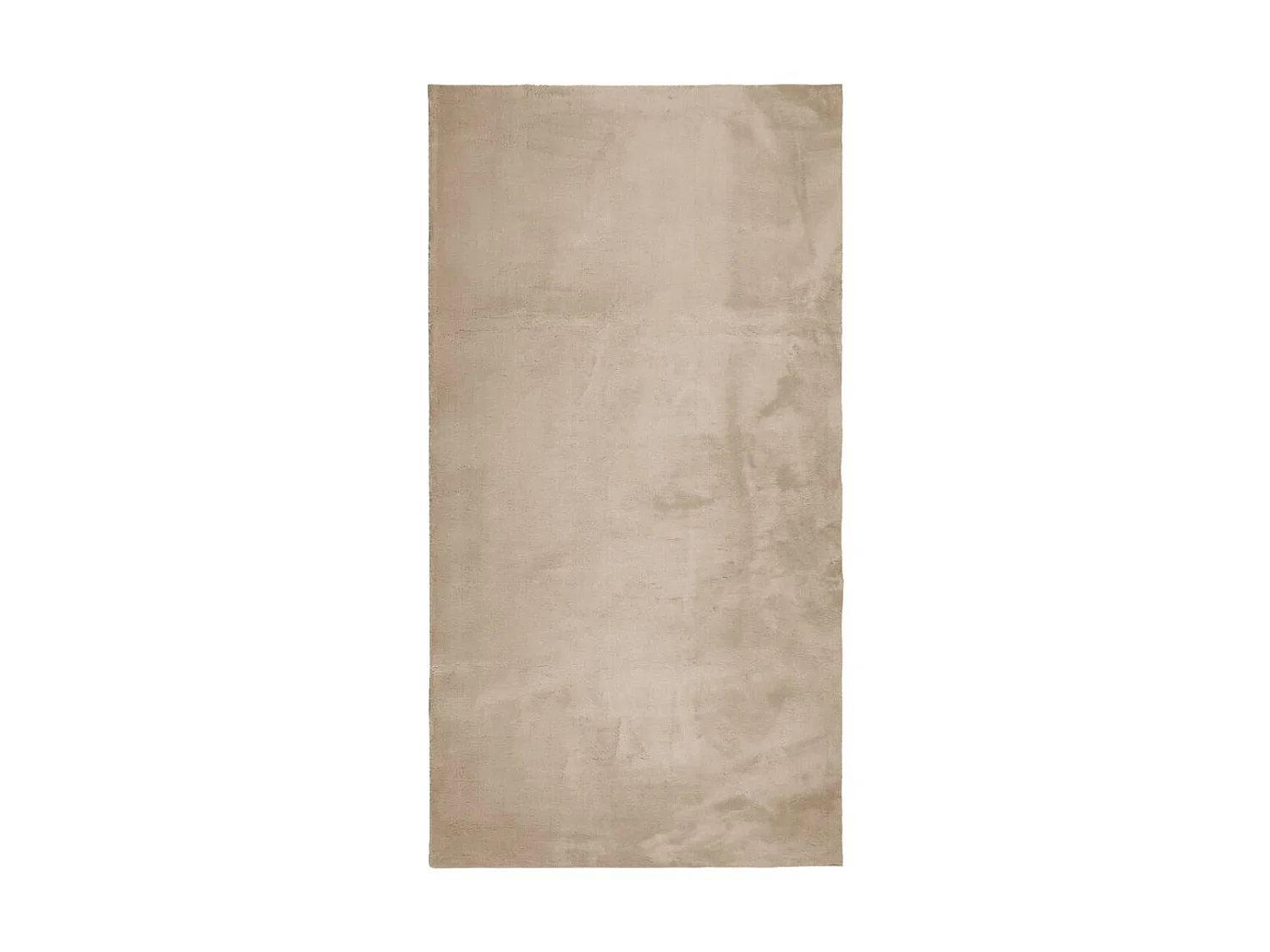 Tapis HUARTE à poils courts doux et lavable sable 80x150 cm QBH63556