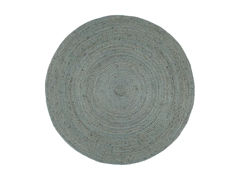 Vloerkleed handgemaakt rond 180 cm jute olijfgroen NL198761
