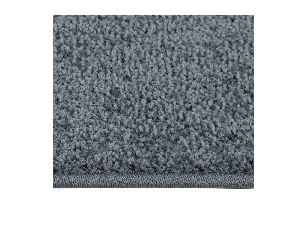 Alfombra de pelo corto gris antracita 140x200 cm ES99031