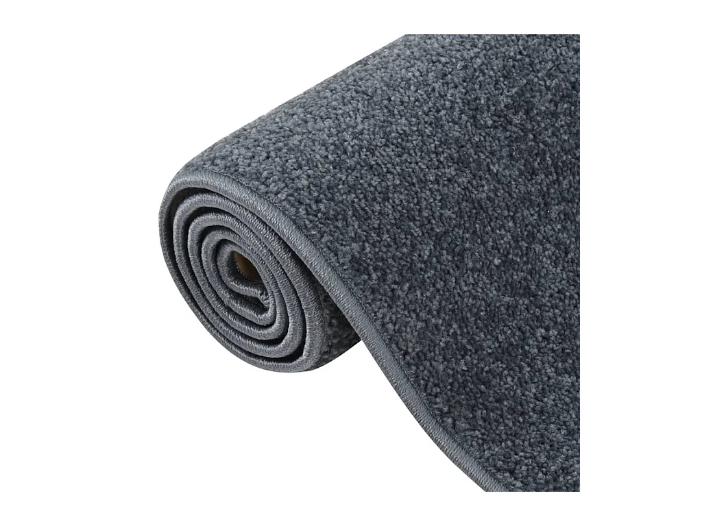 Alfombra de pelo corto gris antracita 140x200 cm ES99031