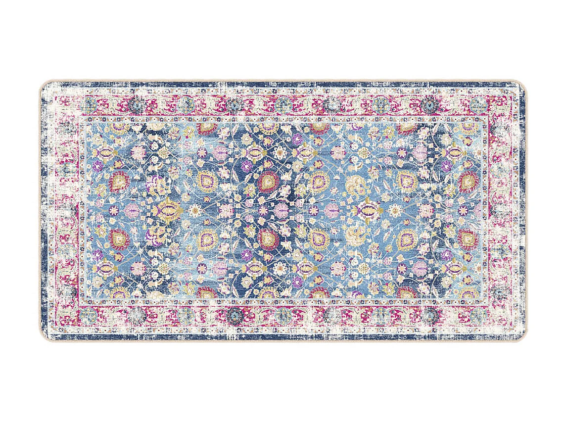 Tapis lavable multicolore 80x150 cm antidérapant QBH45292
