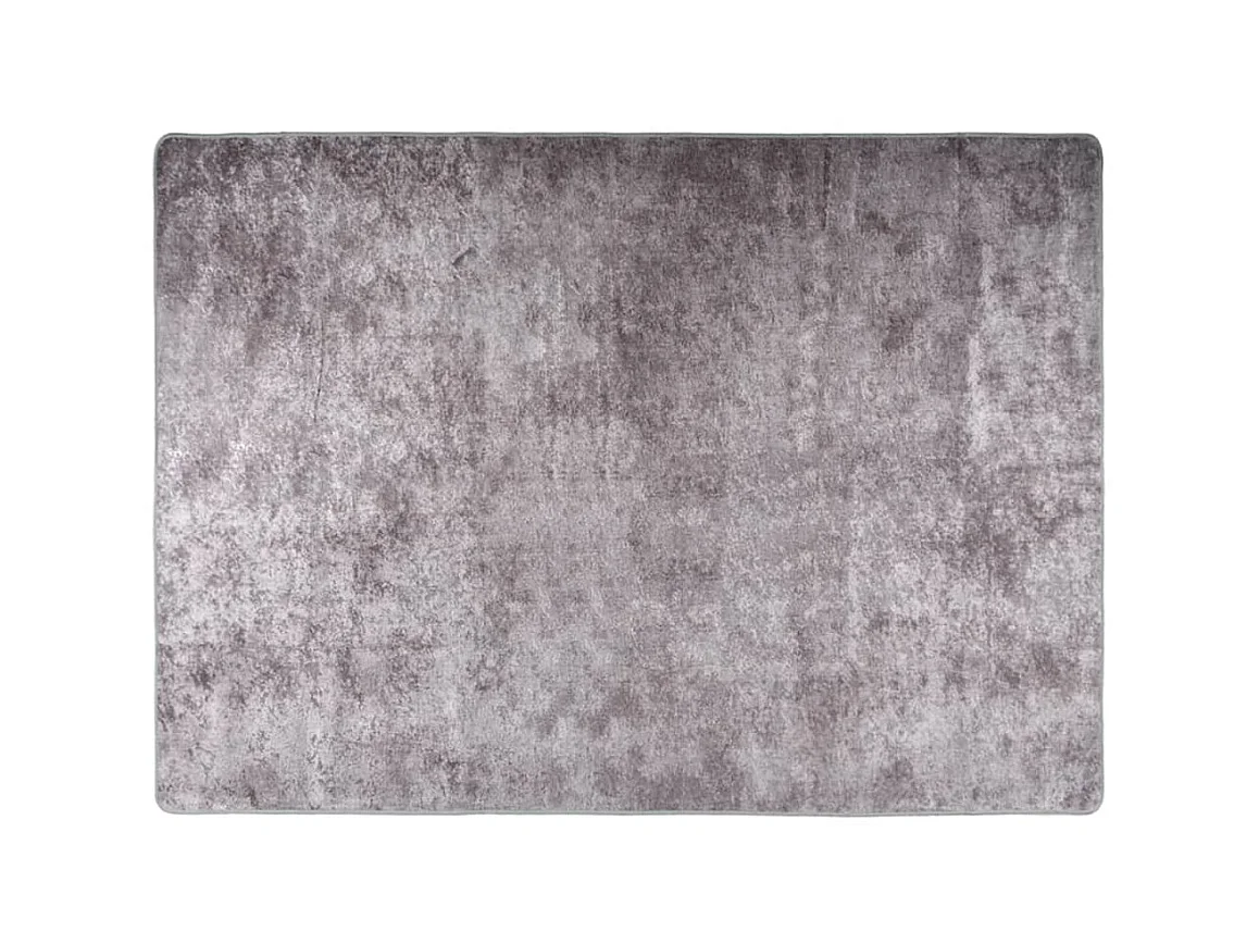 Tapis lavable antidérapant 120x180 cm Gris QBH45949
