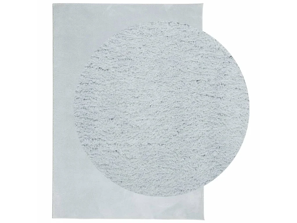 Tapis HUARTE à poils courts doux et lavable bleu 120x170 cm QBH94077