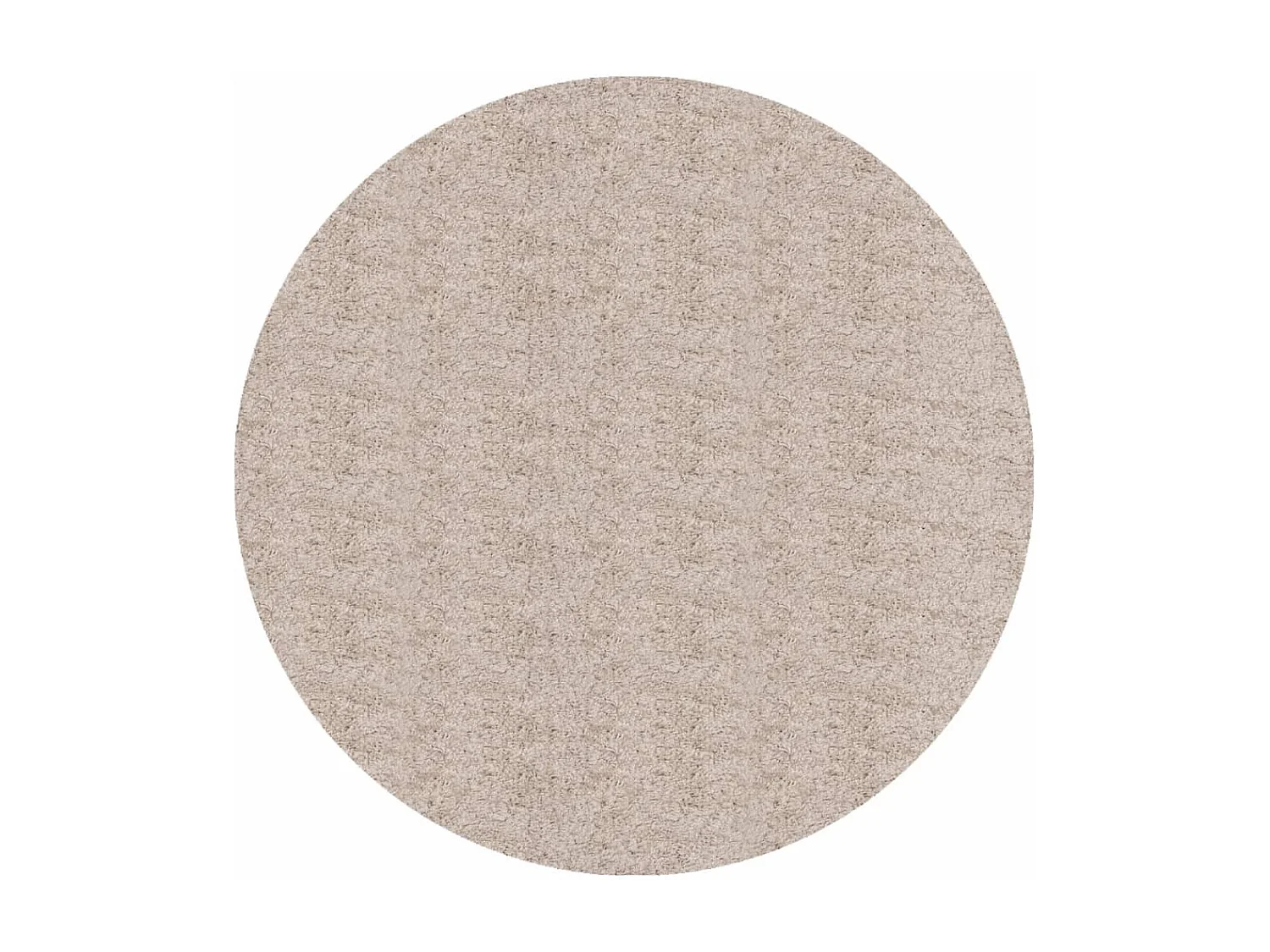 Tapis shaggy à poils longs moderne beige Ø 100 cm QBH38431