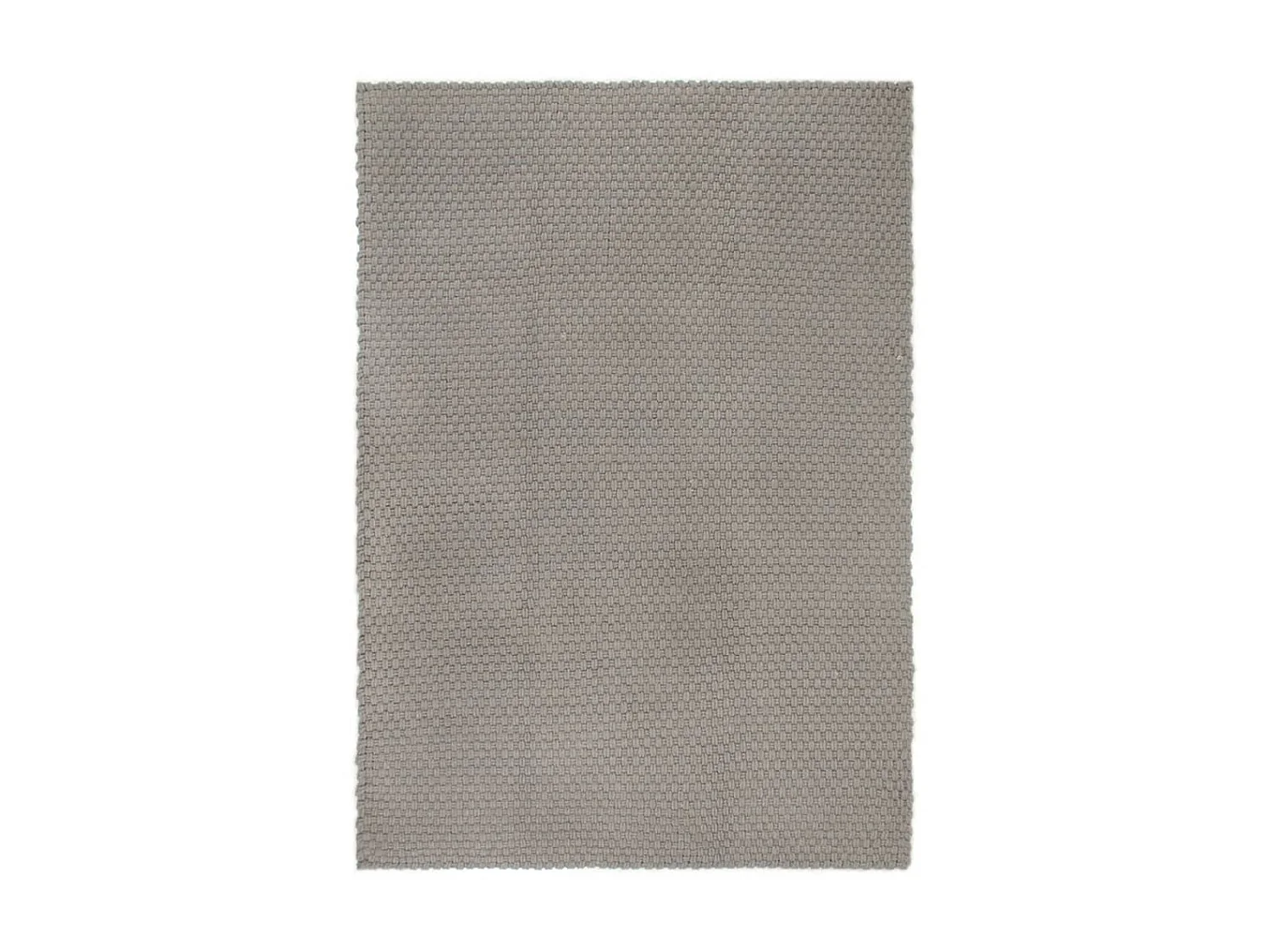 Tapis rectangulaire Gris 200x300 cm Coton QBH45975