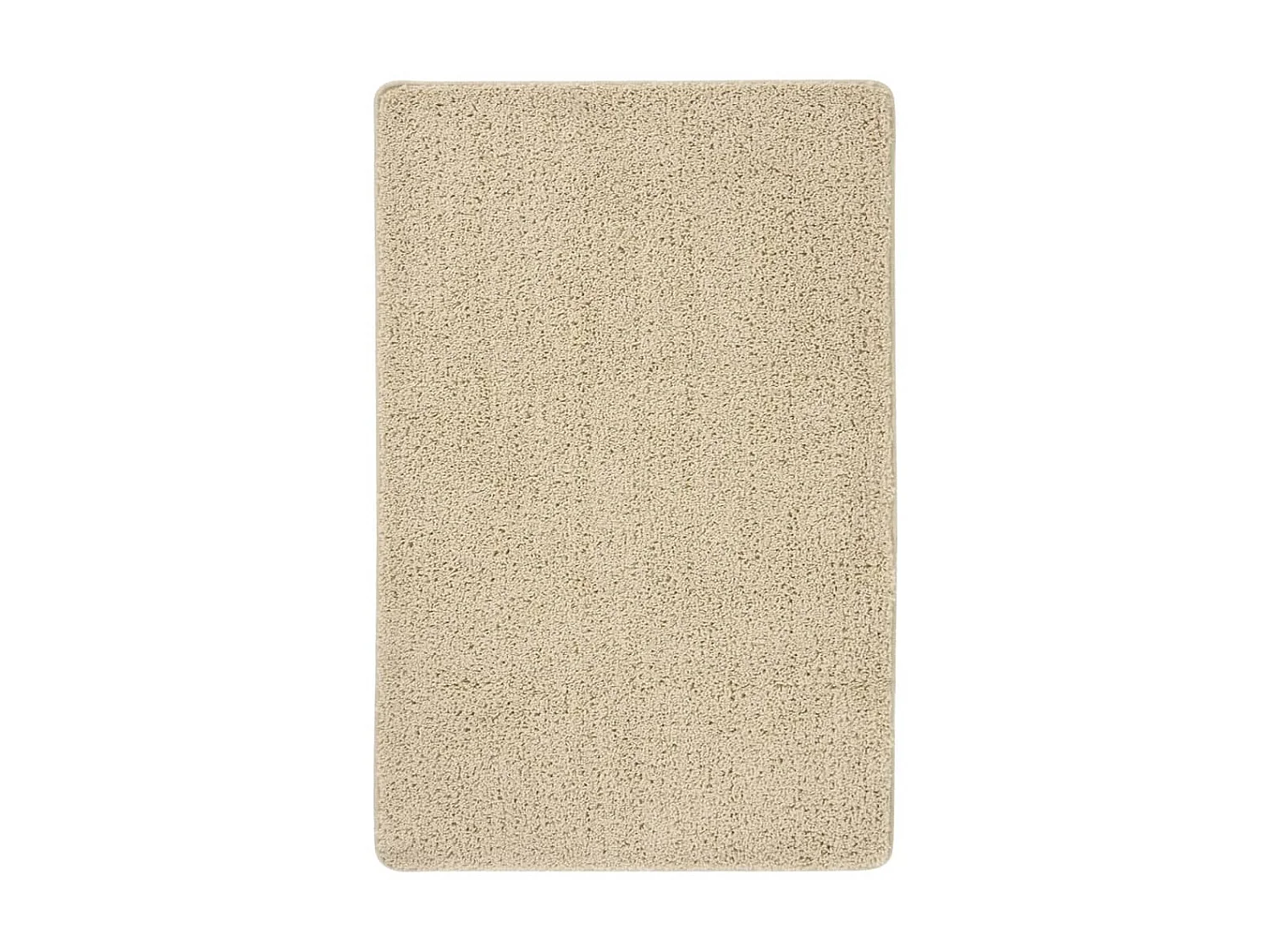 Tapete shaggy 200x290 cm antiderrapante cor creme PT177524