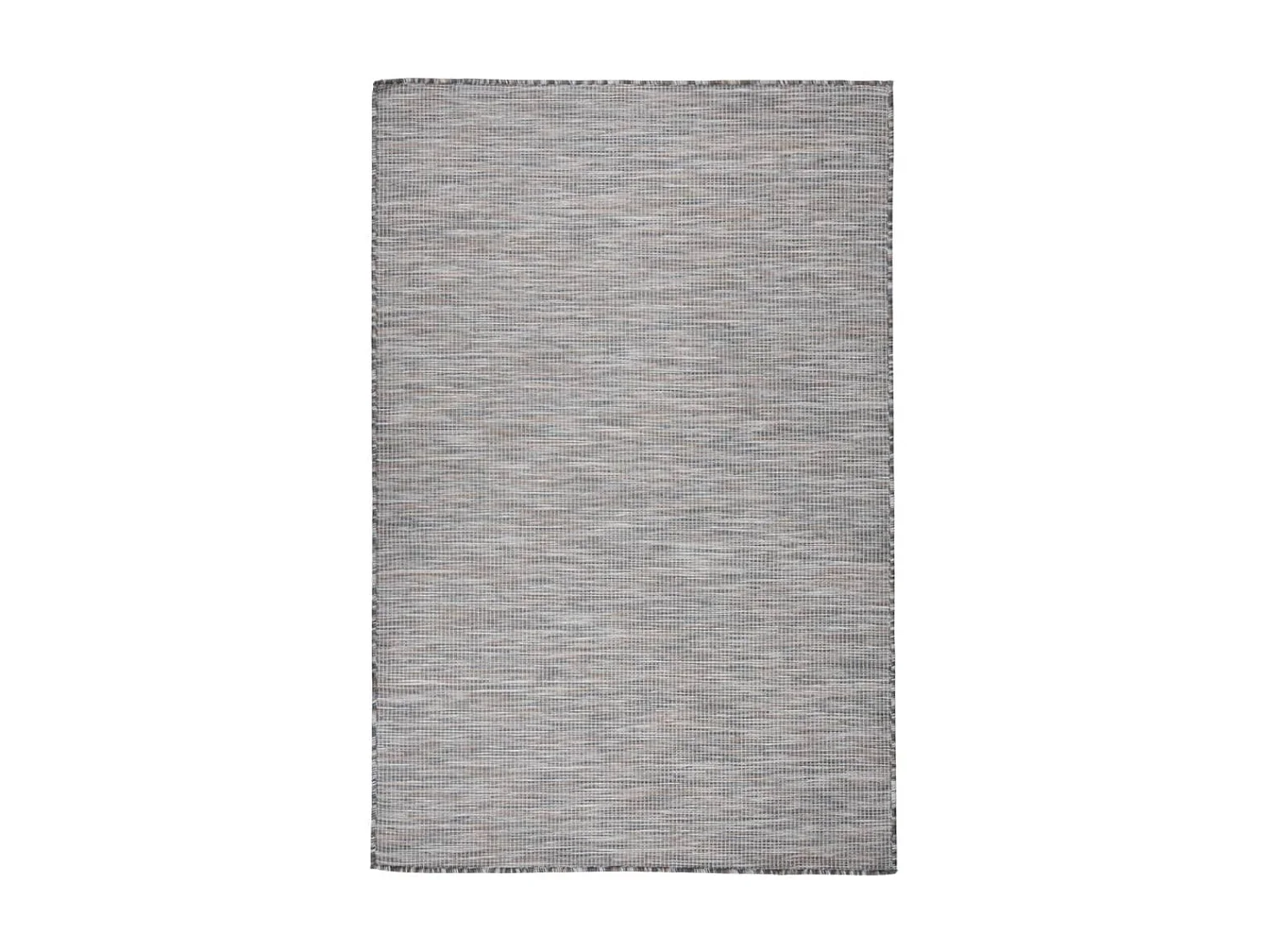 Tapis à tissage plat d'extérieur 120x170 cm Marron et bleu QBH82760