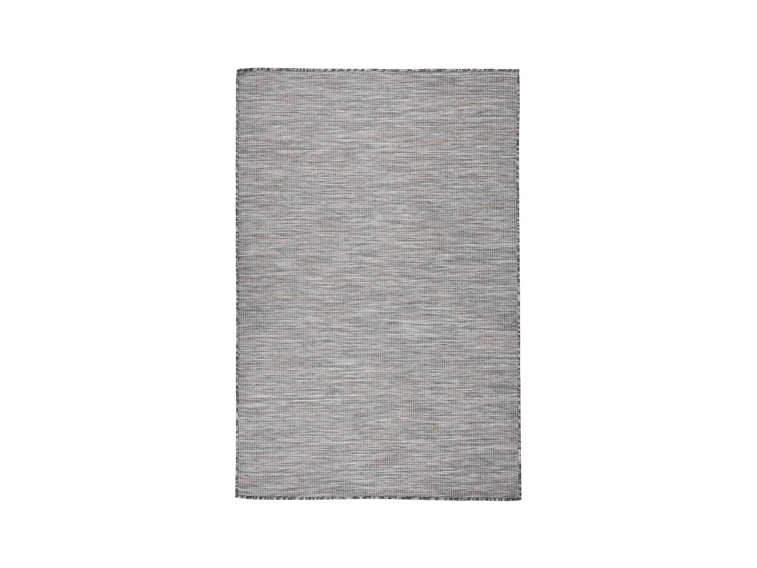 Tapis à tissage plat d'extérieur 120x170 cm Marron et bleu QBH82760