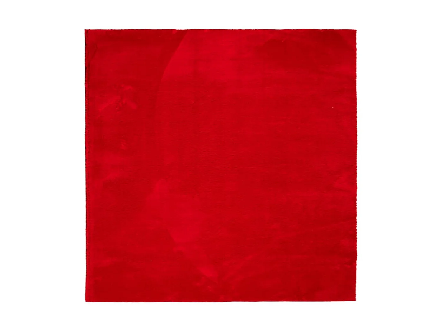 Vloerkleed HUARTE laagpolig zacht wasbaar 160x160 cm rood NL935678