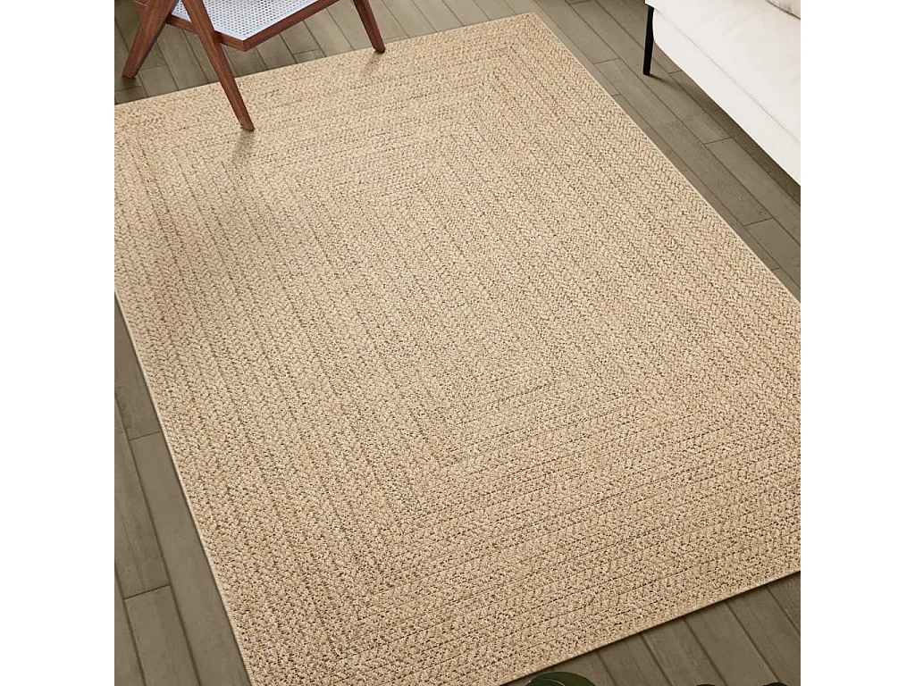 Tapis 120x170 cm aspect jute intérieur et extérieur QBH70314