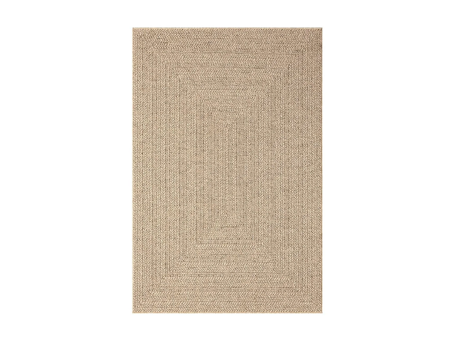 Tapis 120x170 cm aspect jute intérieur et extérieur QBH70314