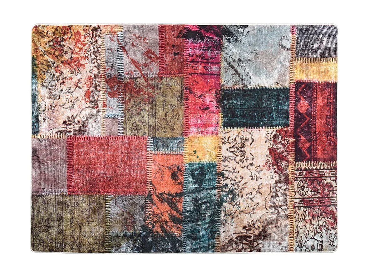 Tapis lavable multicolore 400x300 cm antidérapant QBH88651