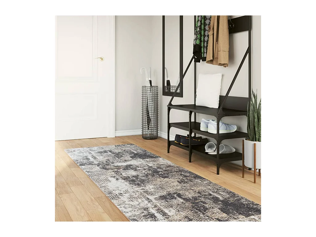 Tapis lavable multicolore 80x300 cm antidérapant QBH26382