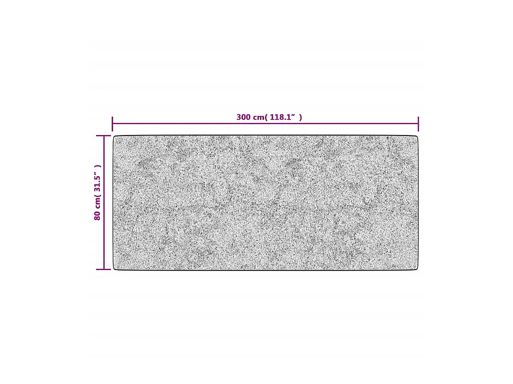 Tapete lavável antiderrapante 80x300 cm multicor PT617577