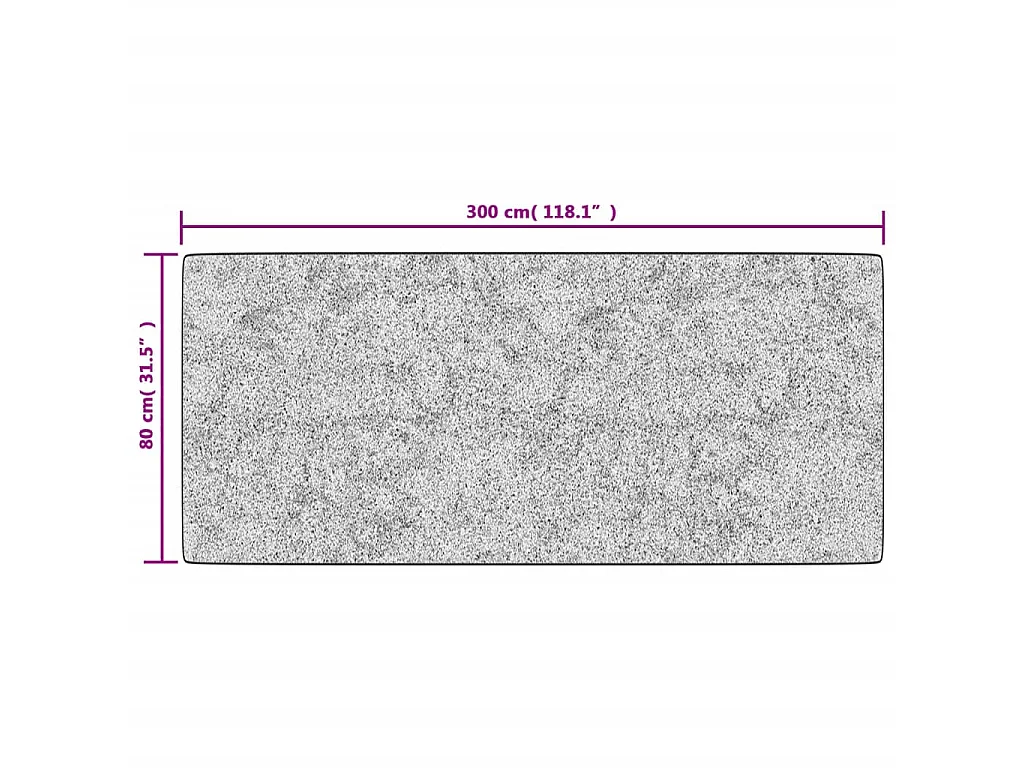 Tapis lavable antidérapant 80x300 cm Multicolore QBH53954