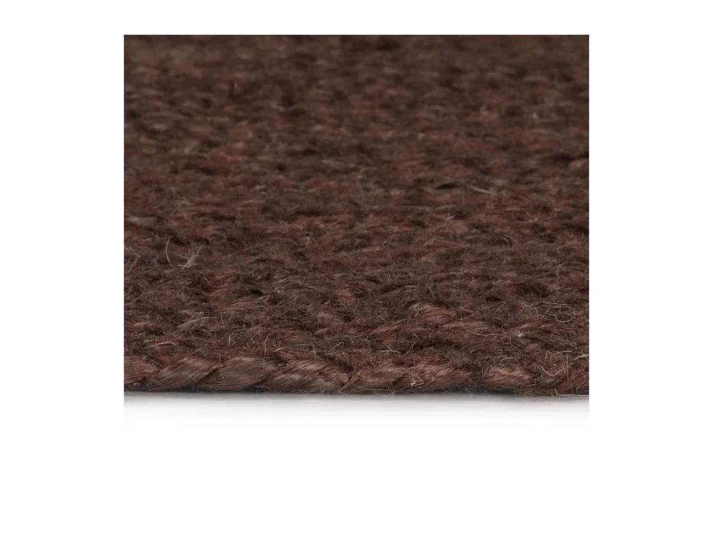 Tapis fait à la main Jute Rond 120 cm Marron QBH88271