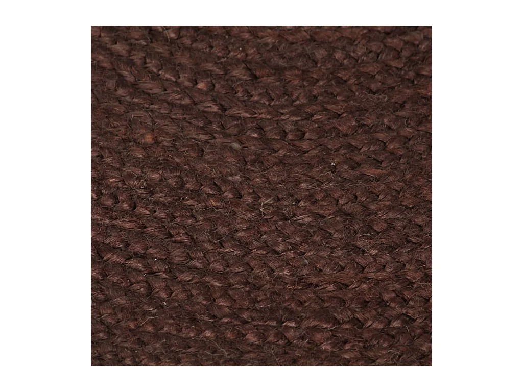 Tapis fait à la main Jute Rond 120 cm Marron QBH88271