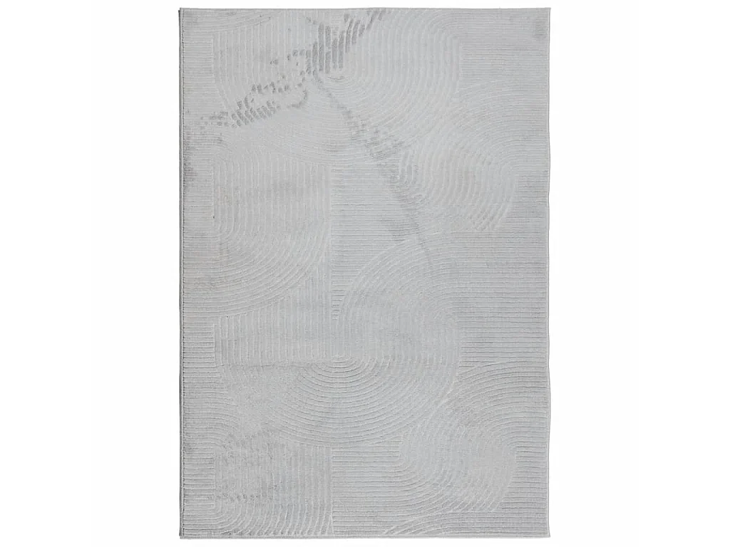 Tapis IZA poils courts style scandinave gris 140x200 cm QBH94141