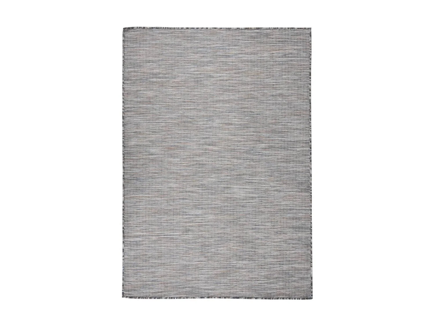 Tapis à tissage plat d'extérieur 160x230 cm Marron et bleu QBH40522