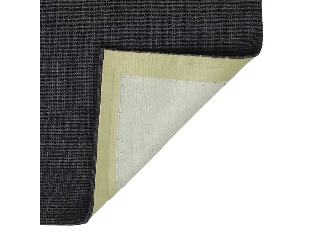 Vloerkleed 80x350 cm natuurlijk sisal zwart NL992482
