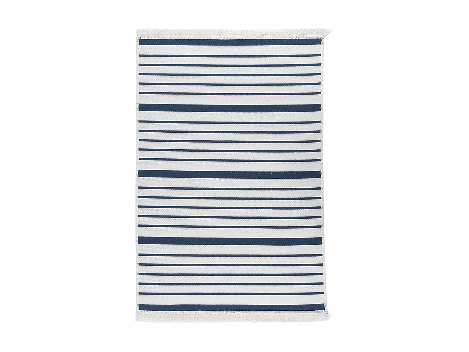 Vloerkleed 160x230 cm katoen marineblauw NL409344