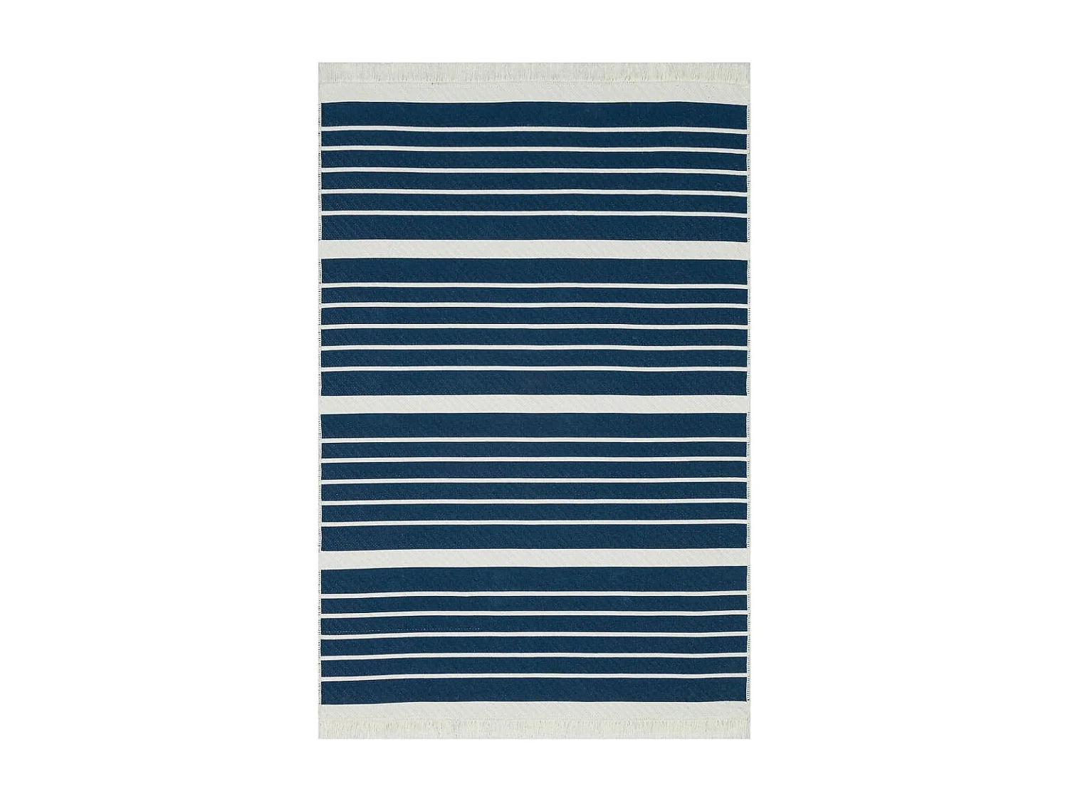 Vloerkleed 160x230 cm katoen marineblauw NL409344