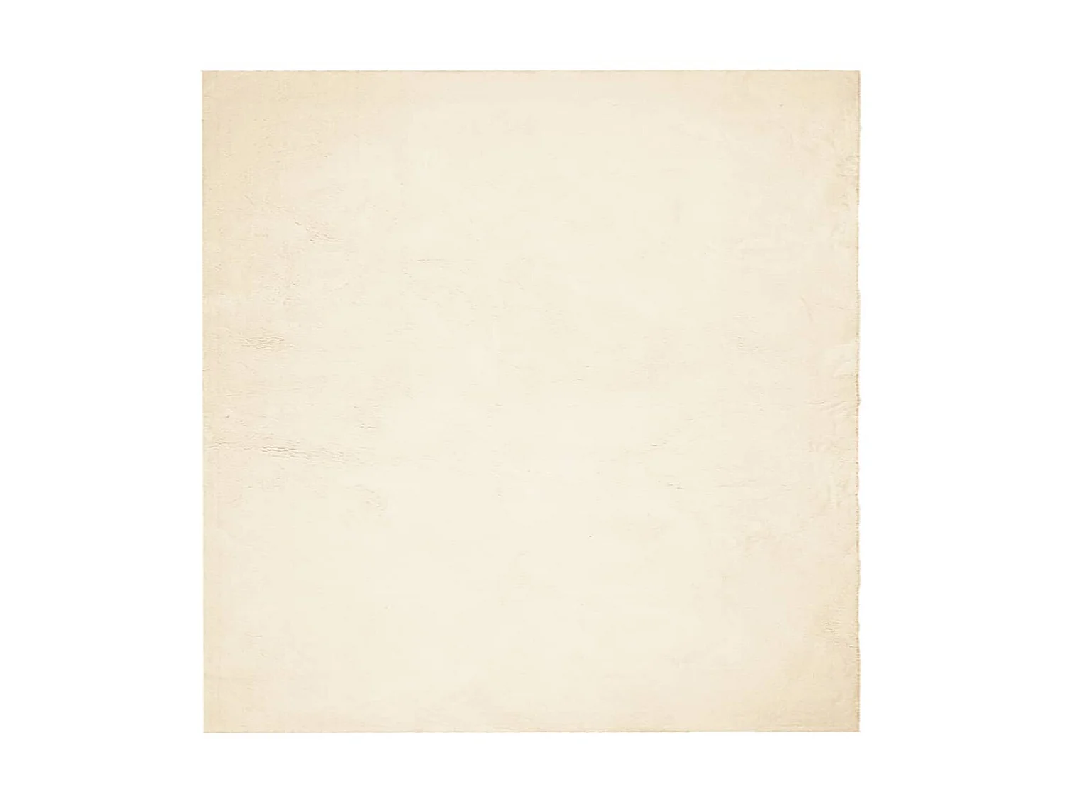 Tapis HUARTE à poils courts doux et lavable crème 240x240 cm QBH90656