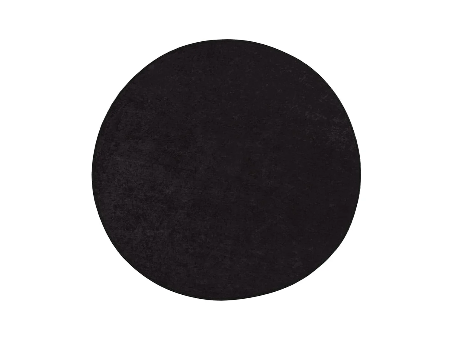 Tapis lavable antidérapant φ120 cm Anthracite QBH61130