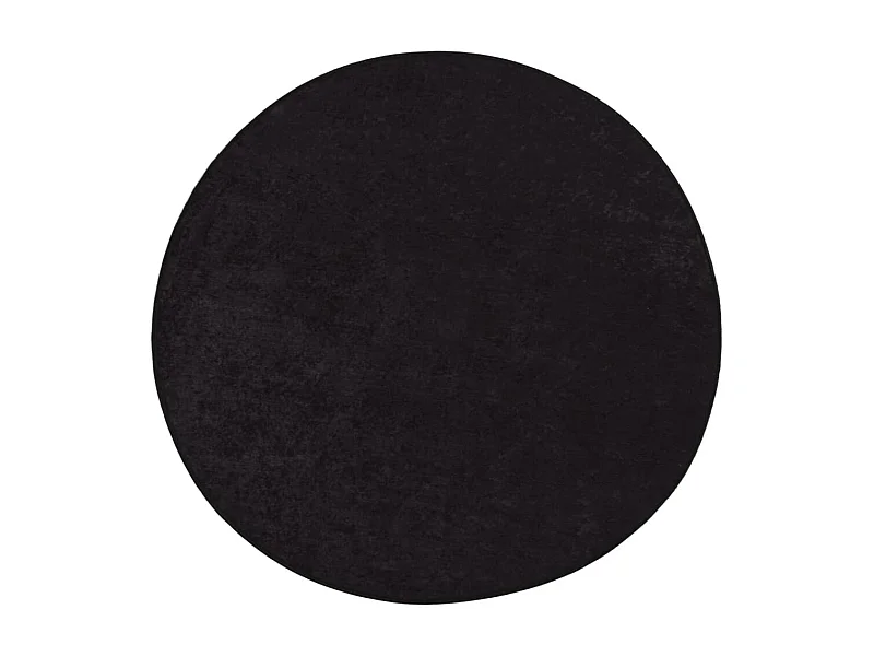Tapis lavable antidérapant φ120 cm Anthracite QBH61130