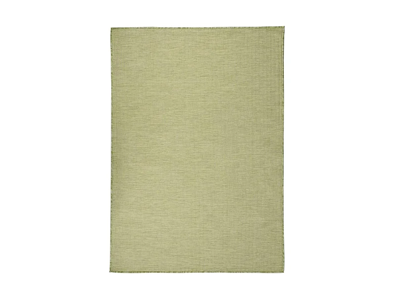Alfombra de exterior de tejido plano verde 200x280 cm ES39710