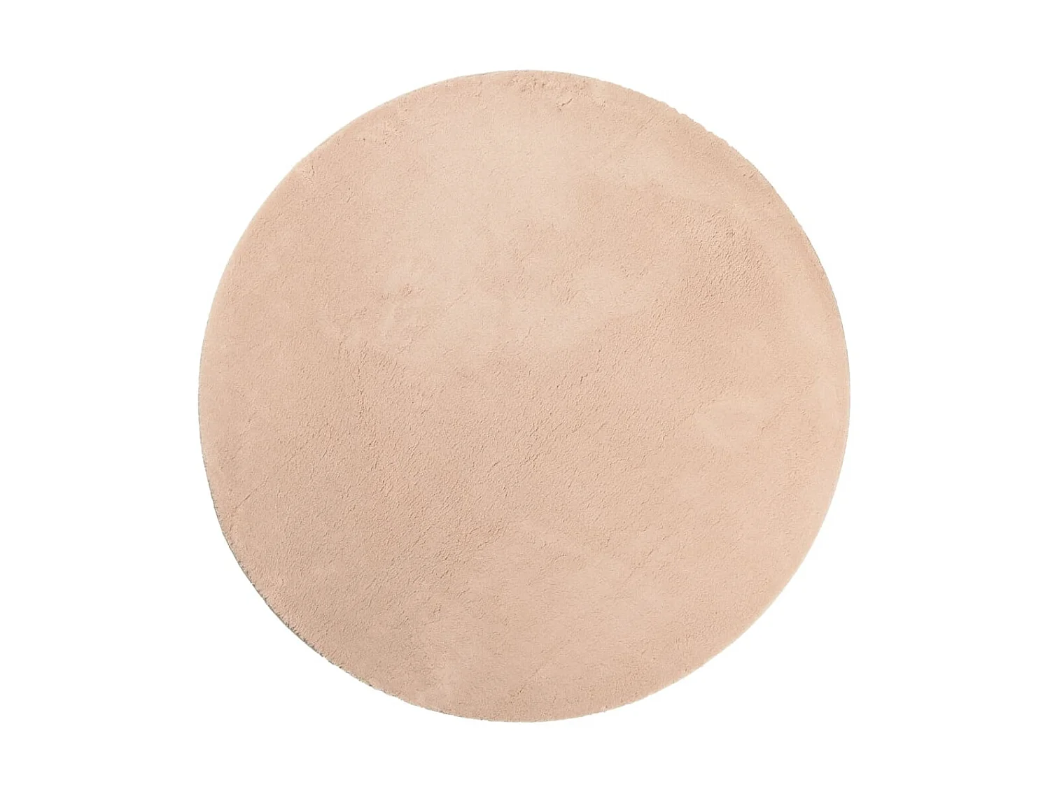 Tapis HUARTE à poils courts doux et lavable rouge clair Ø 200cm QBH69661