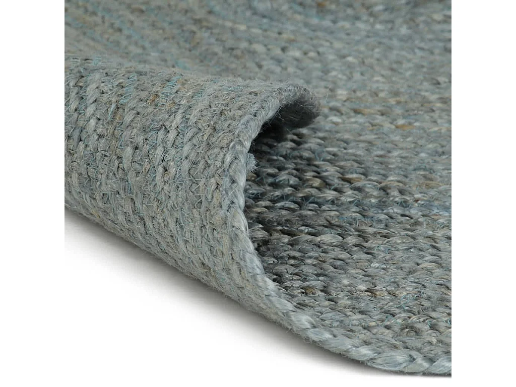 Tapis fait à la main Jute Rond 210 cm Vert olive QBH59724