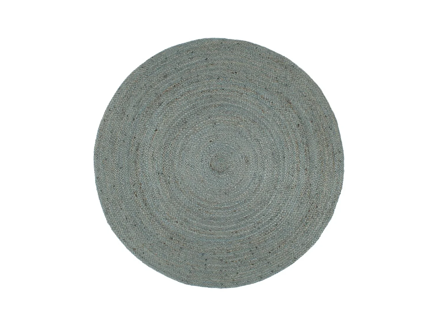 Vloerkleed handgemaakt rond 150 cm jute olijfgroen NL488557