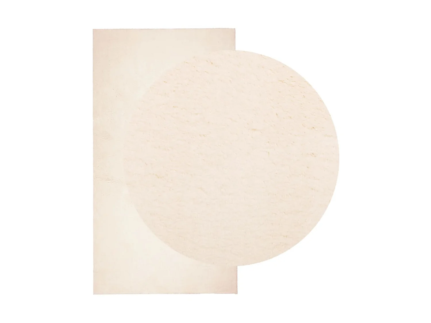 Vloerkleed HUARTE laagpolig zacht wasbaar 80x150 cm beige NL285852