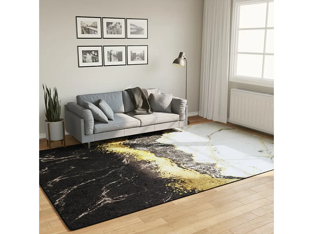 Tapis lavable multicolore 190x300 cm antidérapant QBH80672
