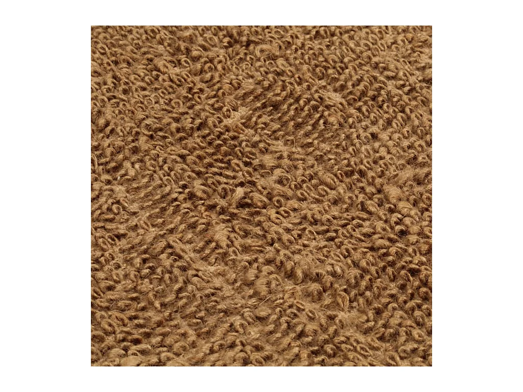 Tapis à poils bouclés fait à la main 200x300 cm Jute et coton QBH37772