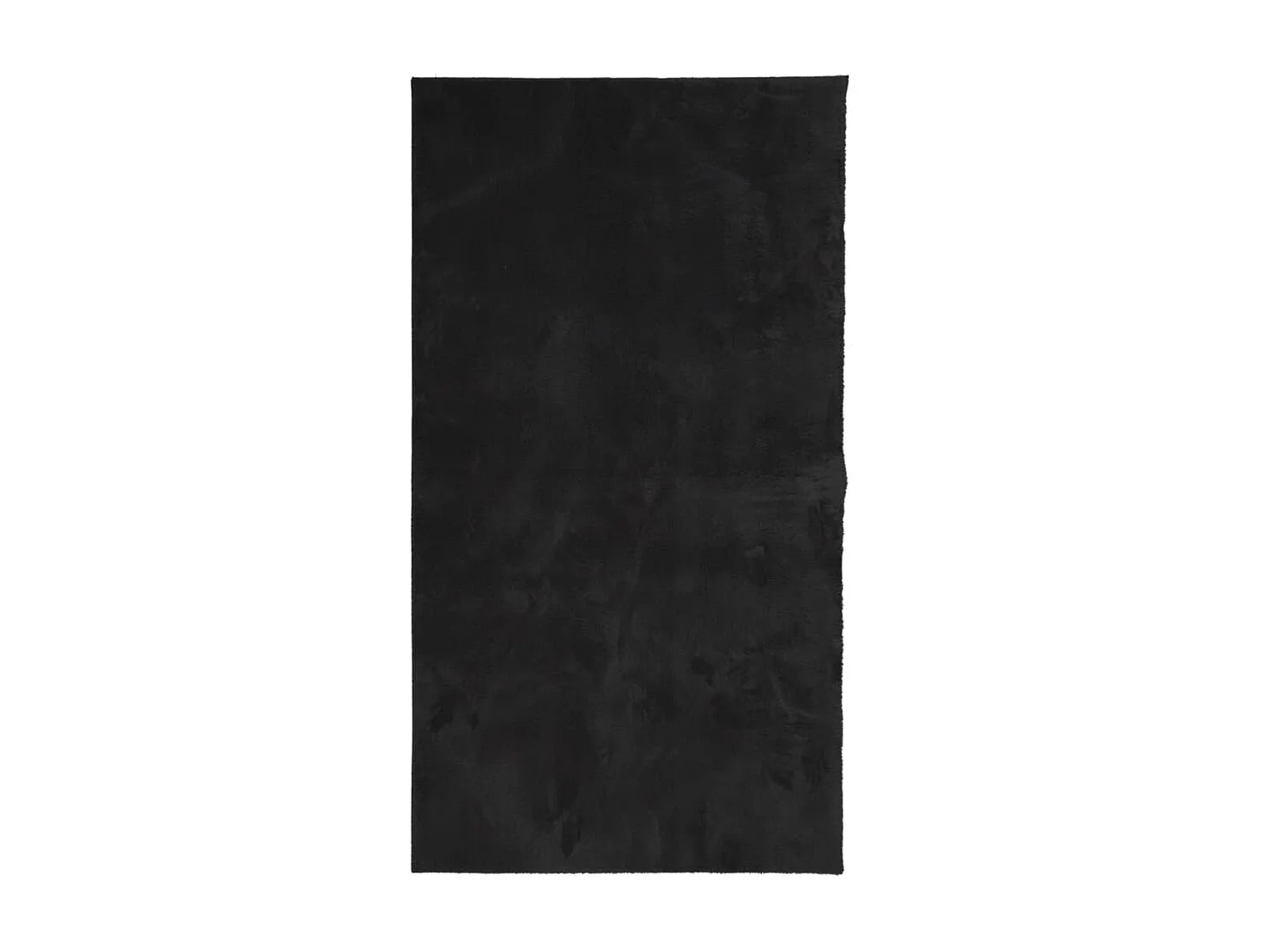 Tapis HUARTE à poils courts doux et lavable noir 80x150 cm QBH54722