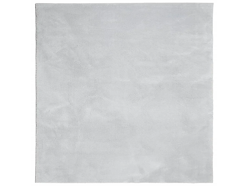 Tapis HUARTE à poils courts doux et lavable gris 240x240 cm QBH12802
