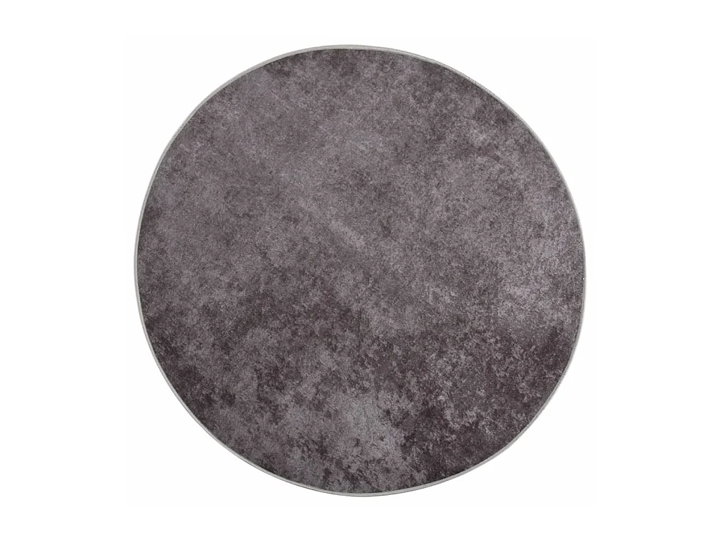 Vloerkleed wasbaar anti-slip Ø 200 cm grijs NL763546
